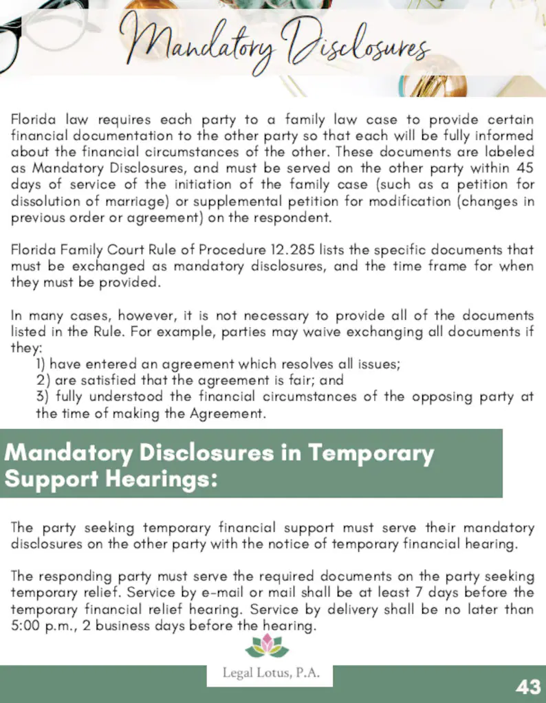 Divorce Guide Florida Family Law Guide Legal Lotus