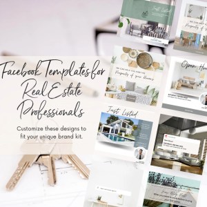Enhance your real estate marketing on Facebook with customizable templates. Save time and maintain a consistent brand presence.