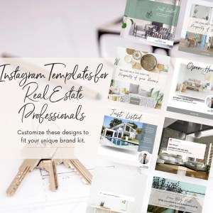 Save time and keep your marketing clean and consistent with your brand and achieve that clean and professional instagram feed. Boost your brand visibility with our Real Estate Instagram Templates!