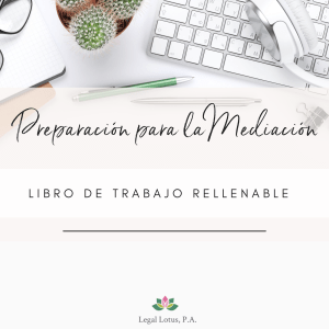 Prepárese para la mediación con nuestro libro. Descargue el PDF y escriba su estrategia para obtener resultados favorables en su caso.